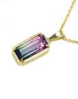 14k tourmaline pendant
