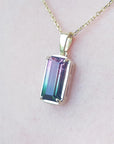 Tourmaline gold pendant