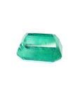 Square Muzo mine loose colombian emerald, upside down pavilion exposed