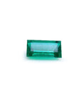 1.62 ct. Fine baguette cut loose natural colombian emerald, front position table and crown visibles