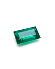 1.10 ct. Baguette cut fine quality loose colombian emerald, vibrant color and lively brilliance, perfect for crafting a distinctive pendant, necklace, or ring.