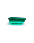 1.10 ct. Baguette cut fine quality loose colombian emerald, underside girdle and pavilion visibles