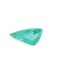 13.42 ct. pear-cut Colombian loose emerald with a medium green hue.