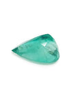 13.42 ct. pear-cut Colombian loose emerald with a medium green hue.
