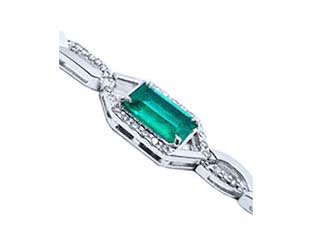 Women's emerald bracelets