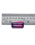 Brazilian Tourmaline Watermelon, 3.65 ct, with red mint fire and soft blue-green ends, emerald cut.