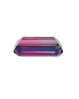 Brazilian Tourmaline Watermelon, 3.65 ct, red-mint fire to soft blue-green, emerald cut.