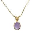 An oval-cut solitaire cabochon pink sapphire pendant necklace showcasing a 1.30 ct stone with a medium sparkle hue.