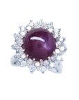 Cabochon ruby ring