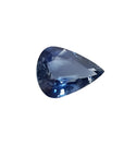 3.71 ct untreated pear-cut natural blue sapphire with vibrant medium-deep blue hue.