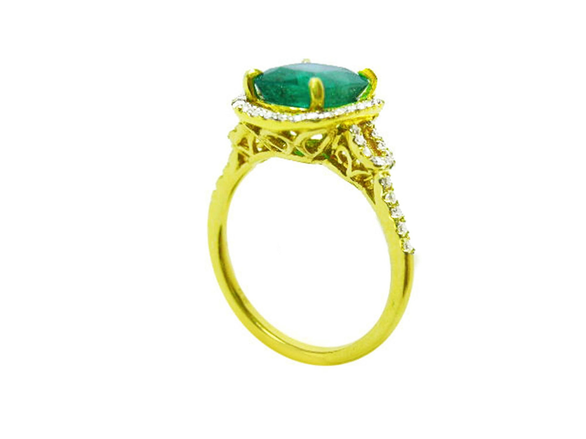 Genuine Colombian emerald rings for women in USA