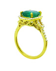 Genuine Colombian emerald rings for women in USA