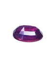 1.18 carat loose natural ruby gemstone with a cushion cut and vibrant red hue.
