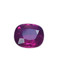 1.18 carat loose cushion-cut natural ruby gemstone with vibrant red hue.