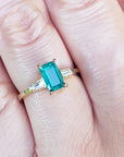 Women's emerald jewelry May's birthstone ring