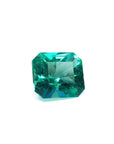 3.60 ct GIA certified loose Colombian emerald, medium bluish-green, emerald cut.