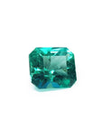3.60 ct GIA certified loose Colombian emerald, medium bluish-green, emerald cut.