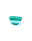 3.03 ct. GIA certified emerald-cut Colombian emerald with a medium-deep bluish-green color.
