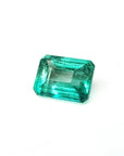 Affordable emerald-cut loose natural Colombian emerald.