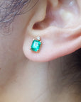 emerald stud earrings for her