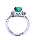 18k emerald ring