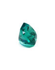2.45 ct GIA certified Asscher cut emerald with vibrant bluish-green color.