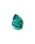 2.45 ct GIA certified Asscher cut emerald with vibrant bluish-green color.