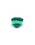 2.45 ct. GIA certified Asscher cut emerald with vibrant bluish-green color.