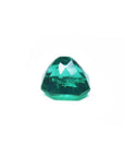 2.45 ct GIA certified Asscher cut emerald with vibrant bluish-green color.