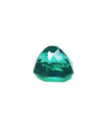 2.45 ct GIA certified Asscher cut emerald with vibrant bluish-green color.