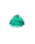GIA certified 1.40 carat emerald-cut Colombian emerald with sparkling bluish medium-deep green color.