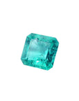 Gia certified loose natural colombian emerald 1.88 ct. front left side table and crown view
