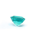 Gia certified loose natural colombian emerald 1.88 ct. underside girdle and pavilion view