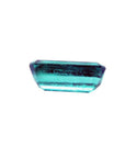2.47 carat GIA certified loose Colombian emerald, sparkling bluish-green, medium-deep color, rectangular cut.