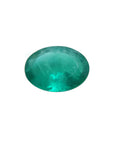 A GIA certified natural colombian emerald oval cut born in the Muzo mines.
