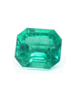 Natural loose emerald Muzo Colombia fine quality, GIA certified F2, a sparkling medium-deep green hue.