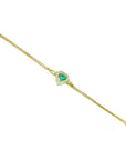 Natural Muzo Colombian emerald bracelet for women