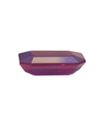 Deep red 1.12 ct natural emerald-cut July birthstone ruby.