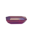 Deep red 1.12 ct natural emerald-cut July birthstone ruby.
