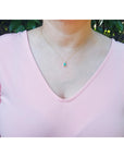 Genuine emerald-cut natural Colombian emerald necklace halo diamond crafted in 14k yellow gold