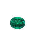GIA Certified F1 0.98 ct. Oval Muzo Colombian Emerald loose emerald.