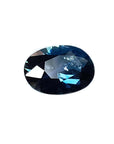 3.04 ct. Natural Australian loose sapphire oval cut, frontal position table and crown visibles