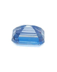 1.33 ct. medium blue emerald-cut loose sapphire gemstone.