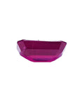 Deep rich red 1.08 carat emerald cut natural Burma ruby gemstone.