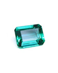 GIA Certified, emerald-cut, loose Colombian emerald from the Muzo mine.