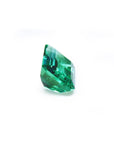 GIA certified loose emerald from Colombia underside pavilion view