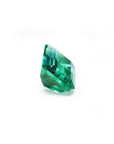 1.83 carat GIA certified emerald-cut Colombian emerald with a vibrant bluish-green hue.