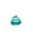 4.71 carat emerald-cut Colombian emerald with a medium bluish-green hue.