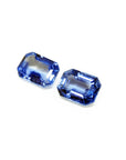 2.16 ct. Loose Matching Pair Blue Sapphires Emerald-cut Medium Light Color