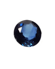 2.39 ct. Loose round cut blue sapphire Sri Lanka, ringt-side position table and crown visibles